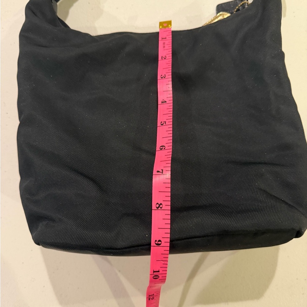 Vintage Coach Black Hobo Bag with Gold Accents - Picture 13 of 15
